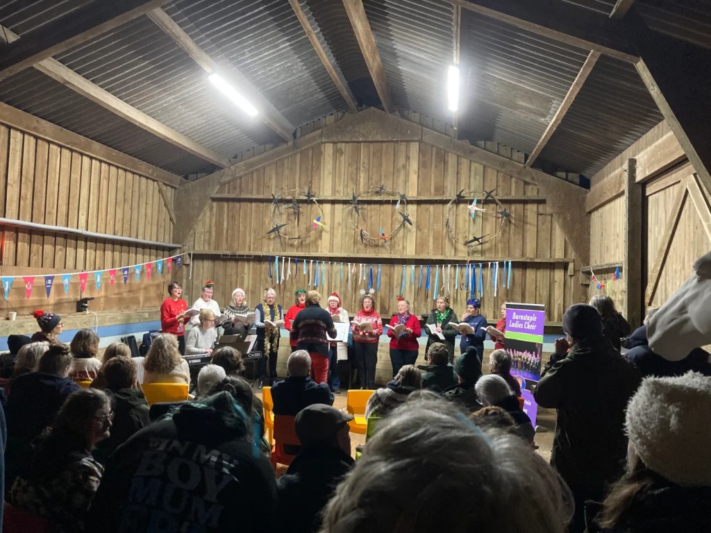 Barnstaple ladies choir christmas party 2025 devon uk